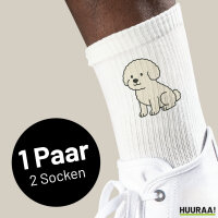 Unisex Socken Bichon Frisé Comic Bichie...