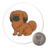 Magnet Pekingese Comic Peki 59mm Kühlschrankmagnet