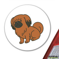 Aufkleber Pekingese Comic Peki 10cm Sticker
