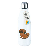 Edelstahl-Trinkflasche Pekingese Comic Peki 500ml...