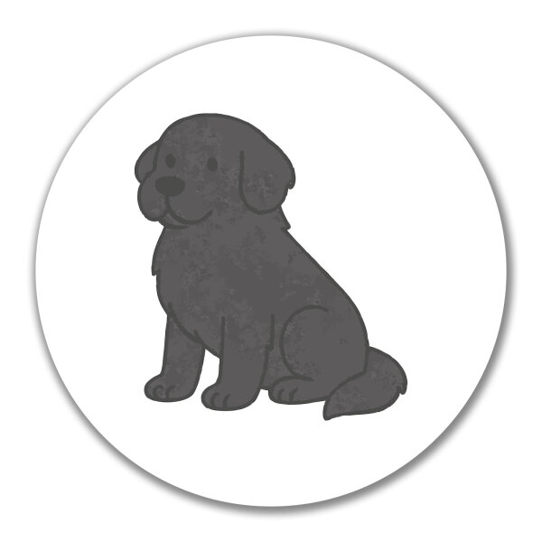 Aufkleber Neufundländer Comic Neufi 10cm Sticker