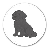 Aufkleber Neufundländer Comic Neufi 10cm Sticker