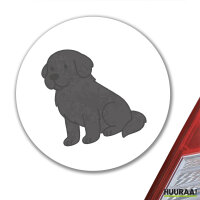 Aufkleber Neufundländer Comic Neufi 10cm Sticker