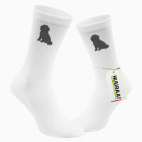 Unisex Socken Neufundländer Comic Neufi Größe 37/46 White Motiv Tennissocken