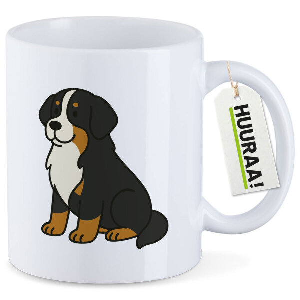 Kaffeetasse Berner Sennenhund Comic Berner 330ml