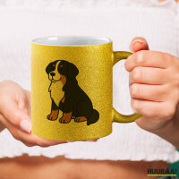 Glitzertasse Berner Sennenhund Comic Berner 330ml