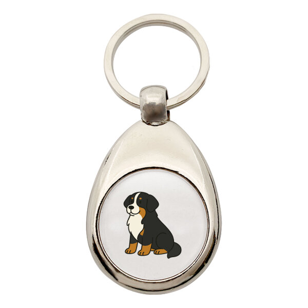 Schlüsselanhänger Berner Sennenhund Comic Berner