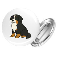Button Berner Sennenhund Comic Berner rund