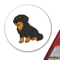 Aufkleber Hovawart Comic Hovi 10cm Sticker