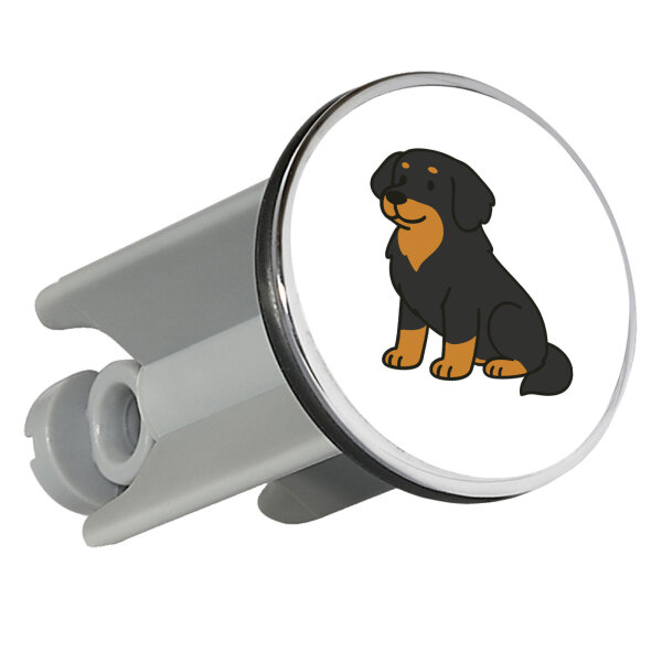 Waschbeckenstöpsel Hovawart Comic Hovi 4cm Abflussstopfen