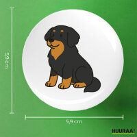 Button Hovawart Comic Hovi