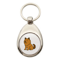 Schlüsselanhänger Eurasier Comic Euri Schlüsselring