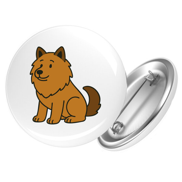 Button Eurasier Comic Euri rund
