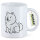 Kaffeetasse Samojede Comic Samo 330ml