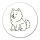 Aufkleber Samojede Comic Samo 10cm Sticker