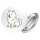 Button Samojede Comic Samo rund