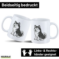 Kaffeetasse Alaskan Malamute Comic Mali 330ml
