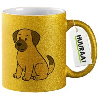 Glitzertasse Kangal Comic Kangi 330ml