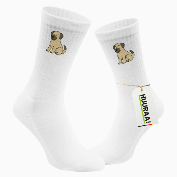 Unisex Socken Kangal Comic Kangi Größe 37/46 White Motiv Tennissocken