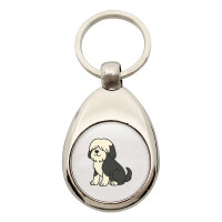 Schlüsselanhänger Tibet Terrier Comic Tibi