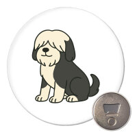 Magnet Tibet Terrier Comic Tibi 59mm Kühlschrankmagnet