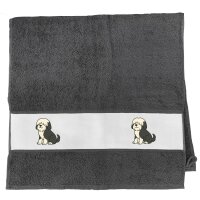 Handtuch Tibet Terrier Comic Tibi 50x100cm