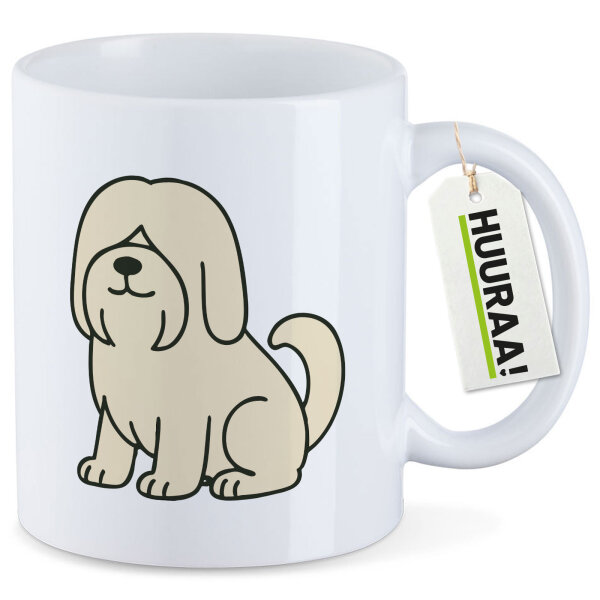 Kaffeetasse Lhasa Apso Comic Lhasie 330ml
