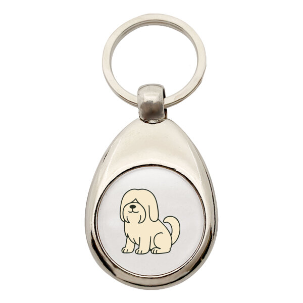 Schlüsselanhänger Lhasa Apso Comic Lhasie Schlüsselring