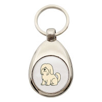 Schlüsselanhänger Lhasa Apso Comic Lhasie Schlüsselring