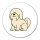 Aufkleber Lhasa Apso Comic Lhasie 10cm Sticker