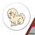 Aufkleber Lhasa Apso Comic Lhasie 10cm Sticker