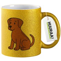 Glitzertasse Rhodesian Ridgeback Comic Ridgey 330ml