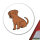 Aufkleber Rhodesian Ridgeback Comic Ridgey 10cm Sticker