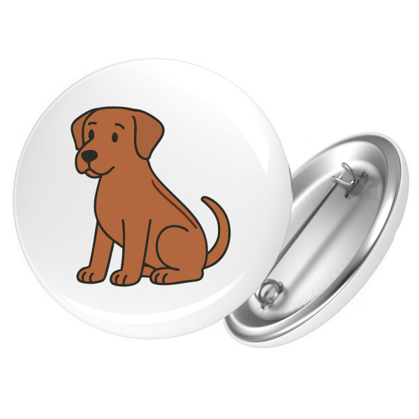 Button Rhodesian Ridgeback Comic Ridgey rund