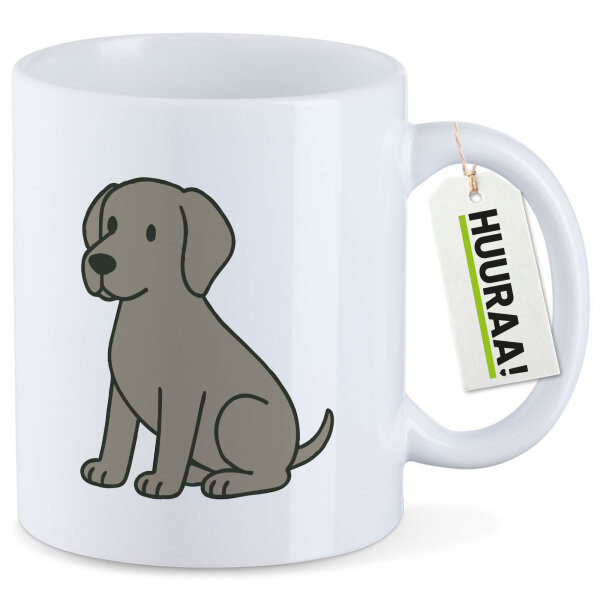 Kaffeetasse Weimaraner Comic Weimi 330ml