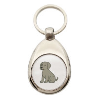 Schlüsselanhänger Weimaraner Comic Weimi