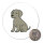 Magnet Weimaraner Comic Weimi 59mm Kühlschrankmagnet