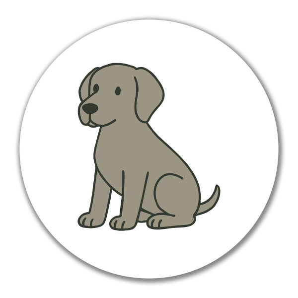 Aufkleber Weimaraner Comic Weimi 10cm Sticker