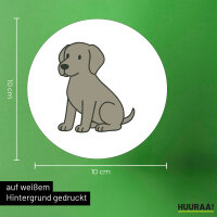 Aufkleber Weimaraner Comic Weimi 10cm Sticker
