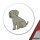 Aufkleber Weimaraner Comic Weimi 10cm Sticker