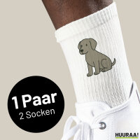 Unisex Socken Weimaraner Comic Weimi Größe...