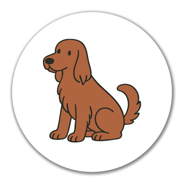 Aufkleber Irish Setter Comic Iri 10cm Sticker
