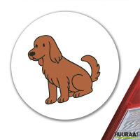 Aufkleber Irish Setter Comic Iri 10cm Sticker
