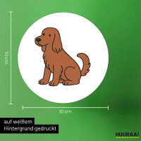 Aufkleber Irish Setter Comic Iri 10cm Sticker