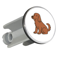 Waschbeckenstöpsel Irish Setter Comic Iri 4cm...