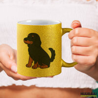 Glitzertasse Gordon Setter Comic Gordi 330ml