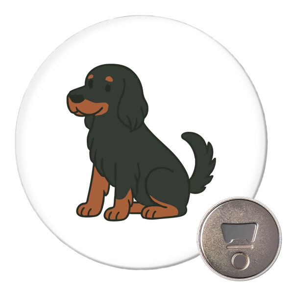 Magnet Gordon Setter Comic Gordi 59mm Kühlschrankmagnet