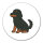 Aufkleber Gordon Setter Comic Gordi 10cm Sticker
