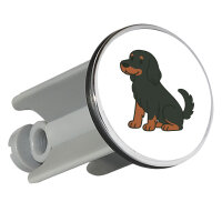 Waschbeckenstöpsel Gordon Setter Comic Gordi 4cm...