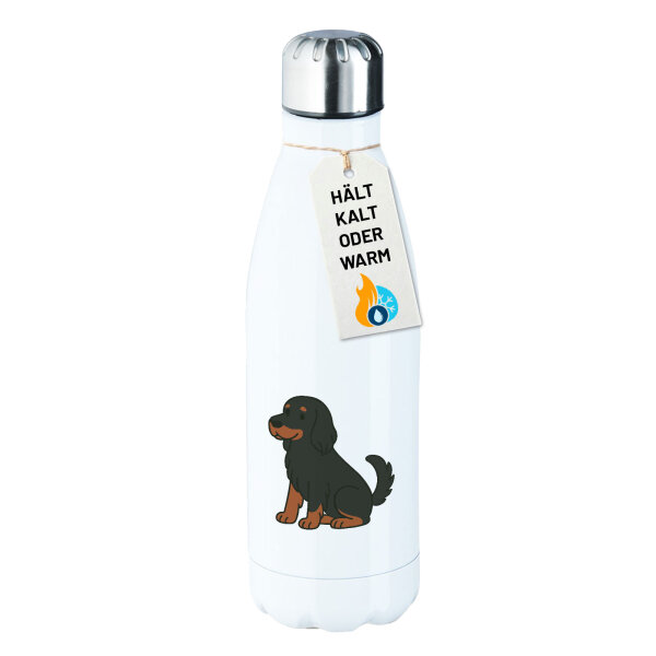 Edelstahl-Trinkflasche Gordon Setter Comic Gordi 500ml Wasserflasche